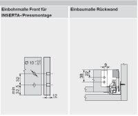 378N4502SA TANDEMBOX antaro Zarge N=68mm, NL=450mm, RAL 9006 weißaluminium
