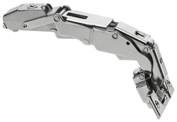 71B7550 CLIP top BLUMOTION Weitwinkelscharnier für 0-Einsprung 155°, Eckanschlag, Topf: Schrauben