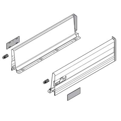 378K5002SA TANDEMBOX antaro Zarge K=115mm, NL=500mm, seidenweiß