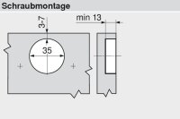 71B9550 CLIP top BLUMOTION Profiltürscharnier...