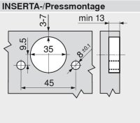 71B9680 CLIP top BLUMOTION Profiltürscharnier...