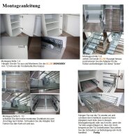 Teleskopschublade, XXL-Korb, KB 300 mm, Tiefe 500mm, mit...