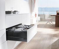 Z37A467D TANDEMBOX antaro Einschubelement seitlich, Höhe D, NL=500mm, Aluminium terraschwarz, 1 Stück