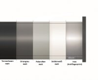 ZI7.0KI0 LEGRABOX pure Fronthalter, Höhe K, für Innenschubkasten li/re Inox