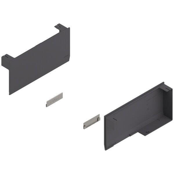 22K8000 Aventos HK top Hochklappe, Abdeckkappenset links/rechts tiefgrau 22K8000 37