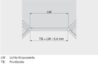78T5550 CLIP top Winkelscharnier +45° II, aufschlagend, ohne Feder, Topf: Schrauben