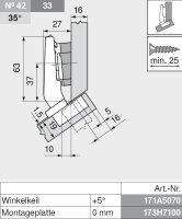 78A9456.T CLIP top Winkelscharnier +30° III, max. aufschlagend, ohne Feder, Topf: Schrauben
