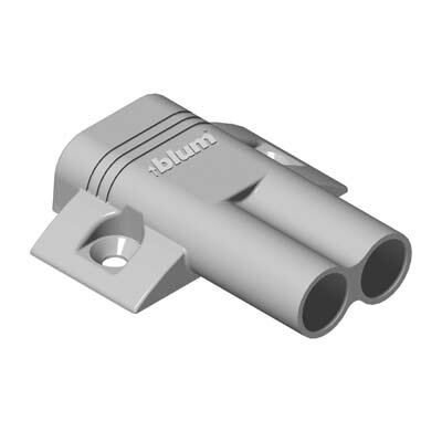 970.2501 BLUMOTION Doppeladapterplatte, kreuz (37/32), Kunststoff, Spax-Schrauben