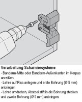 65.5070 Bohrlehre für Montageplatten,...