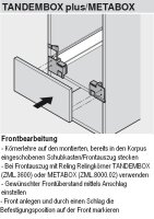 ZML.3510/3580/1500/1510 Körnerlehre für Frontbefestigung TANDEMBOX, METABOX