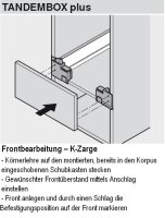ZML.3510/3580/1500/1510 Körnerlehre für Frontbefestigung TANDEMBOX, METABOX