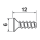 608.1200 Blechschraube, Senkkopf, Ø3,53 mm, Nennlänge: 12 mm