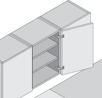 70T6550TL CLIP top Weitwinkelscharnier 170°,...