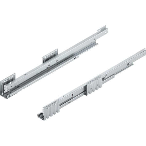 450.5501B MERIVOBOX Korpusschiene BLUMOTION/TIP-ON BLUMOTION, Vollauszug, 40kg, NL 550mm, links/rechts