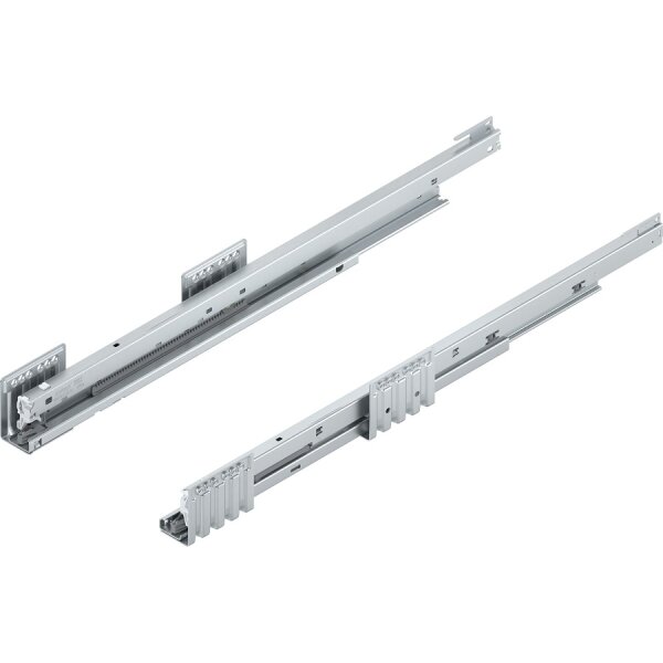 450.6001B MERIVOBOX Korpusschiene BLUMOTION/TIP-ON BLUMOTION, Vollauszug, 40kg, NL 600mm, links/rechts