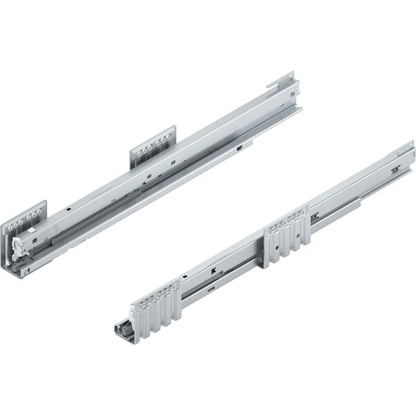 453.5001B MERIVOBOX Korpusschiene BLUMOTION/TIP-ON BLUMOTION, Vollauszug, 70kg, NL 500mm, links/rechts