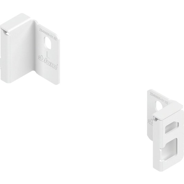 ZB4N000S MERIVOBOX Holzrückwandhalter, Höhe N (82,5 mm), links/rechts, seidenweiß