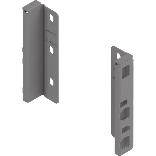 ZB4K000S MERIVOBOX Holzrückwandhalter, Höhe K (146 mm), links/rechts, indiumgrau