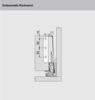 ZB4K000S MERIVOBOX Holzrückwandhalter, Höhe K...
