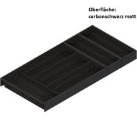 ZC7S650BS3 AMBIA-LINE Besteckeinsatz, für LEGRABOX / MERIVOBOX, Kunststoff / Stahl, 6 Besteckfächer, NL=650 mm, Breite=300 mm