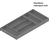 ZC7S650BS3 AMBIA-LINE Besteckeinsatz, für LEGRABOX / MERIVOBOX, Kunststoff / Stahl, 6 Besteckfächer, NL=650 mm, Breite=300 mm