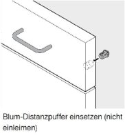 993.0530 Blum Distanzpuffer, Bohrdurchmesser 5 mm