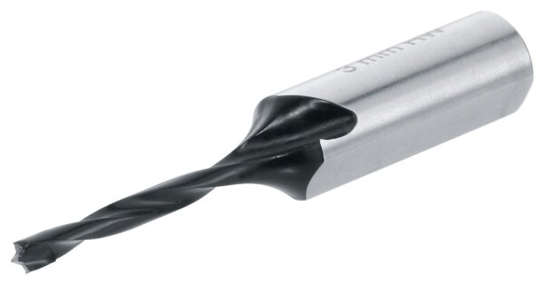 M01.ZB03.02 Dübelbohrer, Ø 3 mm, rechts, L=57 mm, schwarz brüniert