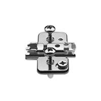 174H710ZE CLIP Montageplatte, 0 mm, Stahl, EXPANDO, HV: Exzenter, für Mittelanschlag