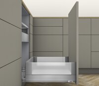 453.5001BZ MERIVOBOX Korpusschiene BLUMOTION/TIP-ON BLUMOTION, Vollauszug, 70kg, NL 500mm, li/re  für Müllanwendung