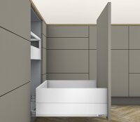 453.5501BZ MERIVOBOX Korpusschiene BLUMOTION/TIP-ON BLUMOTION, Vollauszug, 70kg, NL 550mm, li/re  für Müllanwendung