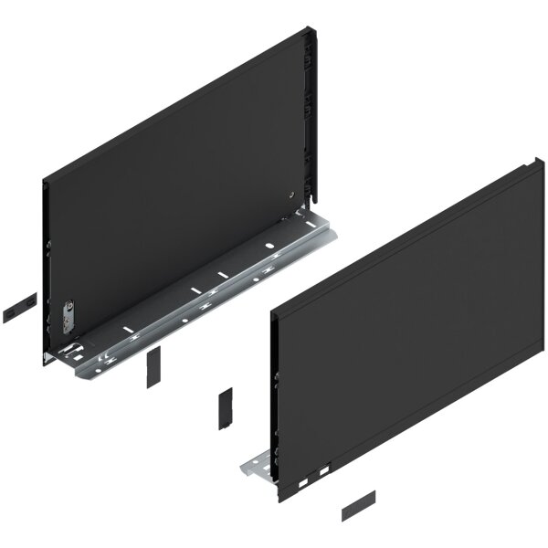 770F4002S blum LEGRABOX pure, carbonschwarz matt  Zarge F=239,9mm, NL=400 mm