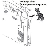 20K2C00T06 AVENTOS HK-S Hochklappe, Kraftspeicher TIP-ON, LF=400-1000 (bei 2 St.) inkl. ADK seidenweiß 20K2C00T06 12