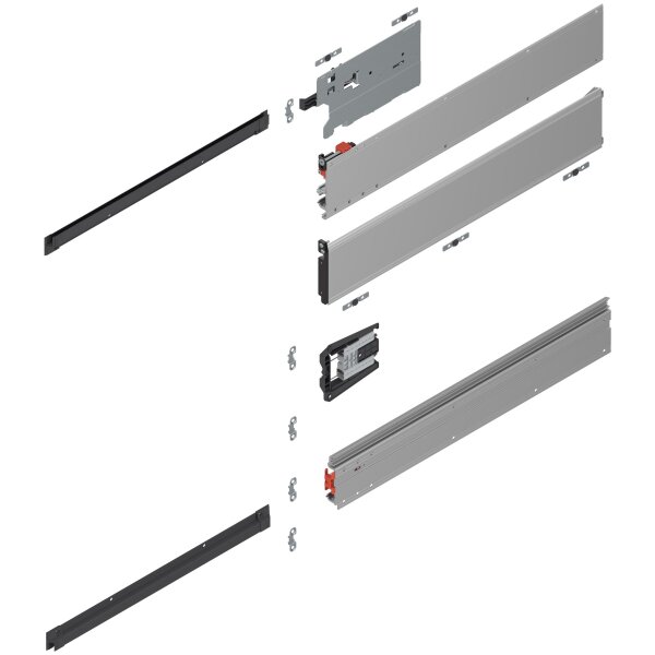 801P500E.L3 REVEGO uno, Pocketschiene (Set), NL=500 mm, links