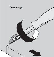 42.0700 Korpusverbinder: Gehäuse weiss 25mm zum Einpressen und stirn- seitige Verbinderschraube 5mm