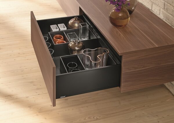 770C2702S blum LEGRABOX pure, carbonschwarz matt Zarge C=176,8mm, NL=270 mm