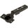 70T3550OX CLIP top Standardscharnier 110°, gerade, ohne Feder, Topf: Schrauben, onyxschwarz