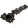 70T3590OX CLIP top Standardscharnier 110°, gerade, ohne Feder, Topf: Inserta, onyxschwarz