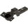 70T3750OX CLIP top Standardscharnier 110°, hochgekröpft, ohne Feder, Topf: Schrauben, onyxschwarz