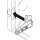 71T960AOX onyx CLIP top Alurahmenscharnier 95°, Mittelanschlag, mit Feder, Topf: Schrauben, onyxschwarz