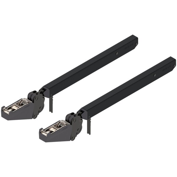 22F3200 ECS AVENTOS HF top Hochfaltklappe, Hebel (Set), KH=480-610 mm, symmetrisch, eclipseschwarz