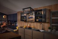 22F3500 ECS AVENTOS HF top Hochfaltklappe, Hebel (Set), KH=600-910 mm, symmetrisch, eclipseschwarz