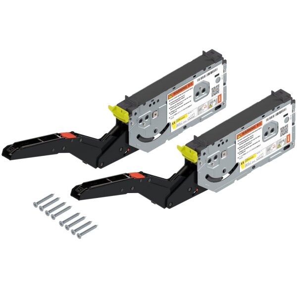 22K2300 ECS AVENTOS HK top Hochklappe, Kraftspeicher, LF=420-1610 (bei 2 Stück), für SERVO-DRIVE geeignet, Schrauben, eclipseschwarz
