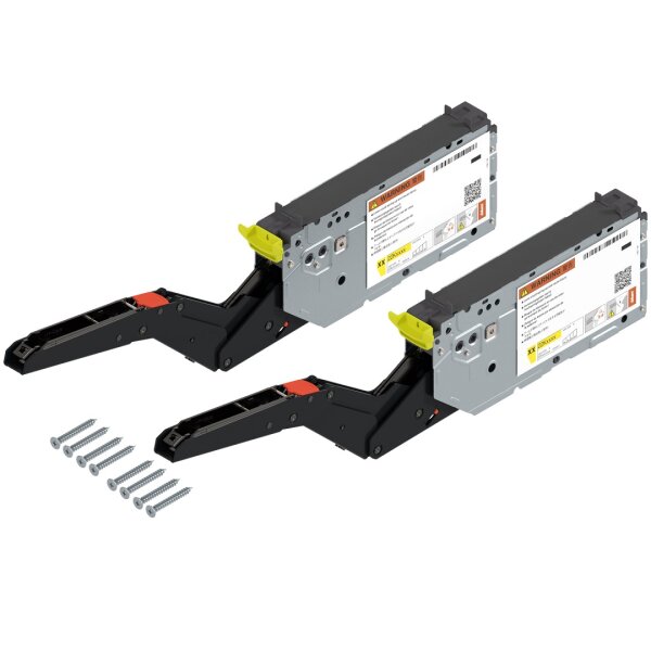 22K2900T ECS AVENTOS HK top Hochklappe, Kraftspeicher, LF=3200-9000 (bei 2 Stück), für TIP-ON, zum Schrauben, eclipseschwarz