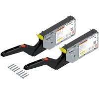22K2900T ECS AVENTOS HK top Hochklappe, Kraftspeicher, LF=3200-9000 (bei 2 Stück), für TIP-ON, zum Schrauben, eclipseschwarz