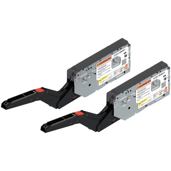 22K2910T ECS AVENTOS HK top Hochklappe, Kraftspeicher, LF=3200-9000 (bei 2 Stück), für TIP-ON, mit System-Schrauben, eclipseschwarz