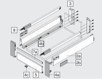 ZIF.74C0 TANDEMBOX antaro Fronthalter, Höhe C,...