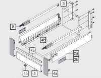 ZIF.74D0 TANDEMBOX antaro Fronthalter, Höhe D,...