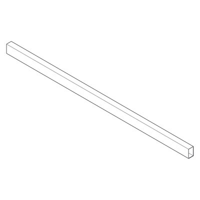 ZRG.1104Q ORGA-LINE Querreling für TANDEMBOX antaro, bis KB=1200 mm, zum Ablängen seidenweiß/RAL 9006 weißaluminium