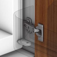 91K9550 MODUL Kühlschrank Schlepptürscharnier 95°, gerade, mit Feder, Topf: Schrauben