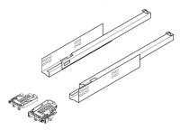 550H4000.03 TANDEM Teilauszug 30 kg, NL=400 mm mit...